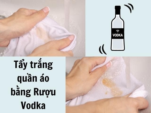 Cách tẩy trắng quần áo bất ngờ từ Vodka